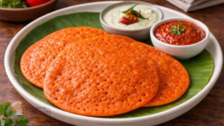 Tomato Set Dosa Recipe in Gujarati | ટોમેટો સેટ ઢોસા બનાવવાની રીત | South Indian Breakfast