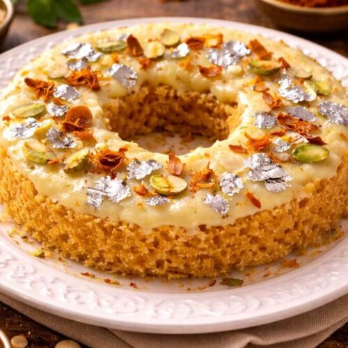 No Maida Ghevar - Ghau na lot ni Ghevar - ઘઉંના લોટની ઘેવર