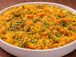 No Onion No Garlic Pulao Recipe in Gujarati | ડુંગળી લસણ વગરનો પુલાવ બનાવવાની રીત Sattvic Pulao - No Onion No Garlic Pulao - ડુંગળી લસણ વગરનો પુલાવ