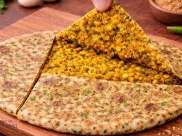 Palak mag na parotha recipe in gujarati |પાલક મગ ના પરોઠાબનાવવાની રીત પાલક મગ ના પરોઠા બનાવવાની રીત - Palak mag na parotha banavani rit