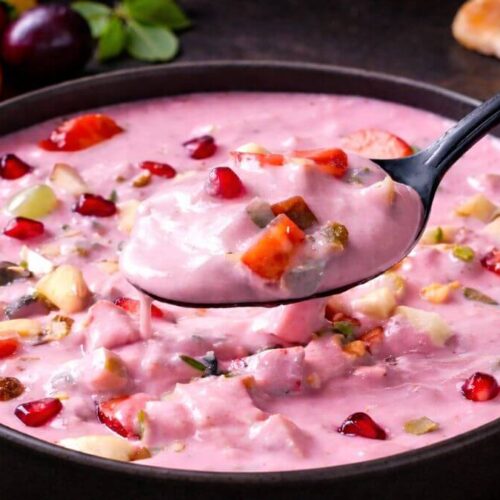 Strawberry Fruit Custard without Cornflour - સ્ટ્રોબેરી ફ્રૂટ કસ્ટર્ડ બનાવવાની રીત