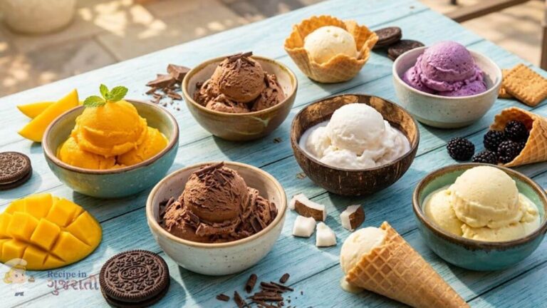ઉનાળા માટે 11+ બેસ્ટ ક્રીમી ઘરેલું આઈસ્ક્રીમ રેસીપી લિસ્ટ | Best Homemade 11 Creamy Ice Cream Recipes in Gujarati